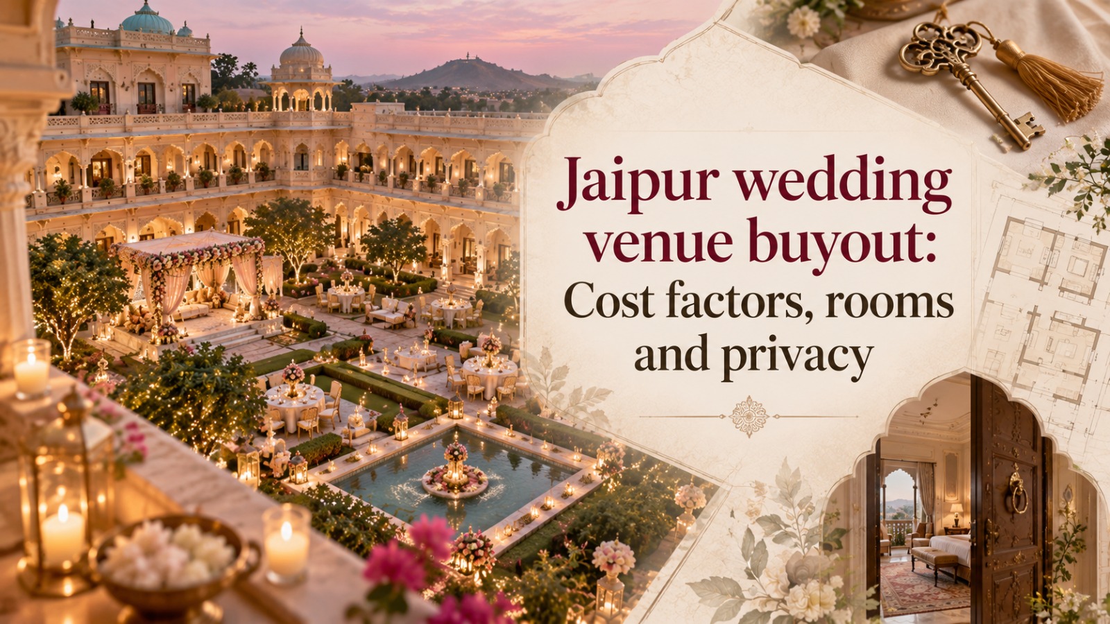 Jaipur Wedding Venue Buyout: Cost Factors, Rooms and Privacy